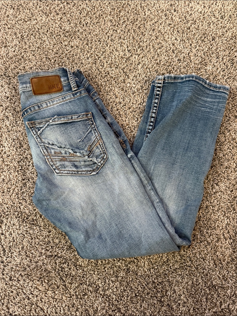 BKE Men’s Light Blue Bootcut Jeans 29S